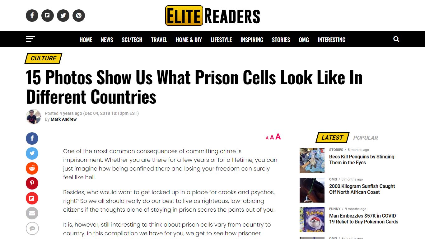 15 Photos Show Us What Prison Cells Look Like In Different Countries