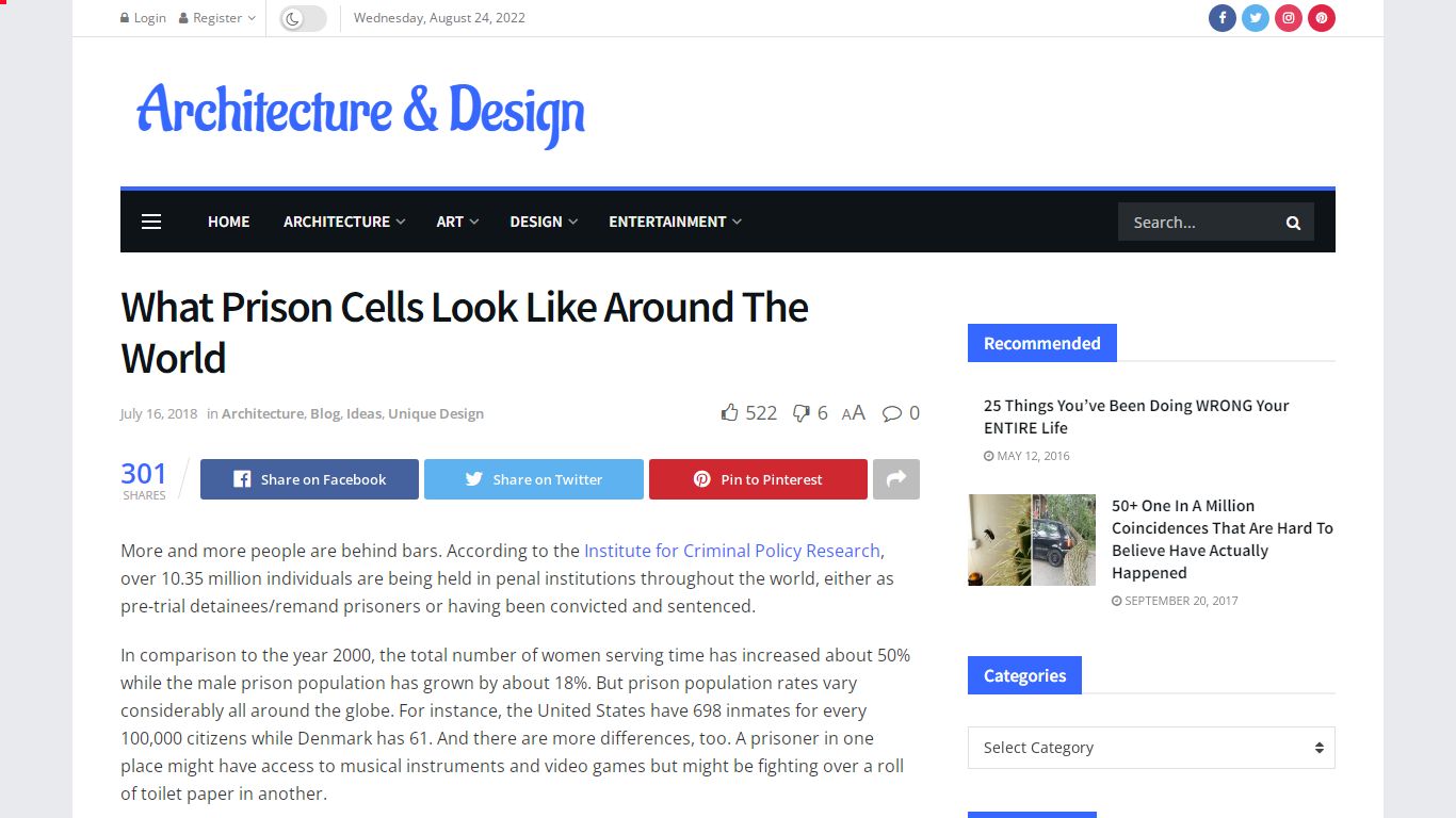 What Prison Cells Look Like Around The World - Architecture & Design